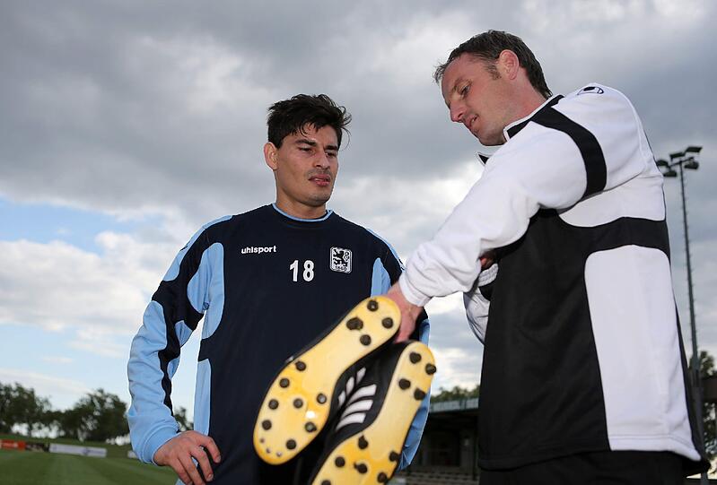Blanco mit Co-Trainer Markus Schroth