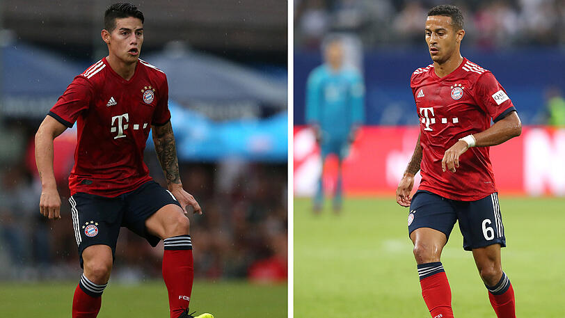 James Rodriguez und Thiago.