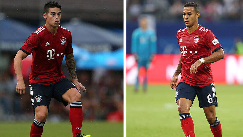 James Rodriguez und Thiago. James Rodriguez und Thiago.