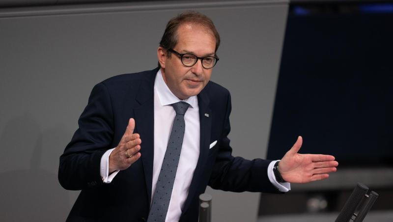 Alexander Dobrindt spricht im Plenum. Foto: Michael Kappeler/dpa Alexander Dobrindt spricht im Plenum. Foto: Michael Kappeler/dpa