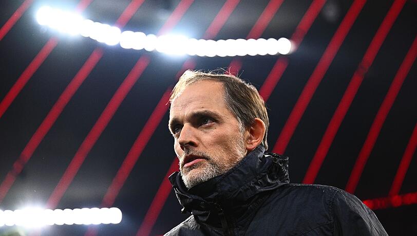 Bayern-Coach Thomas Tuchel in der Allianz-Arena in München.