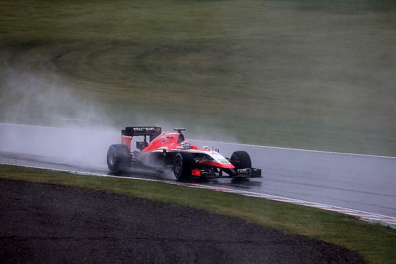 Julien Bianchi in seinem Marussia vor dem Crash. Bilder von dem Horror-Unfall gibt es bislang nicht.