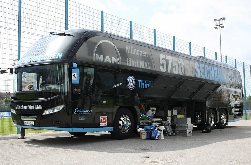 Die Mannschaft des TSV 1860 brach am Sonntagmittag zum Kurz-Trip nach Bad Häring auf.