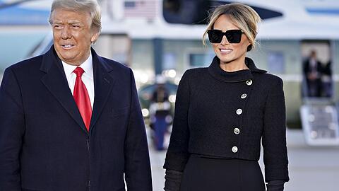 Melania Trump an der Seite ihres Ehemanns Donald.