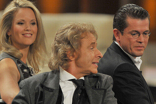 T. Gottschalk, K. T. zu Guttenberg und Ehefrau.