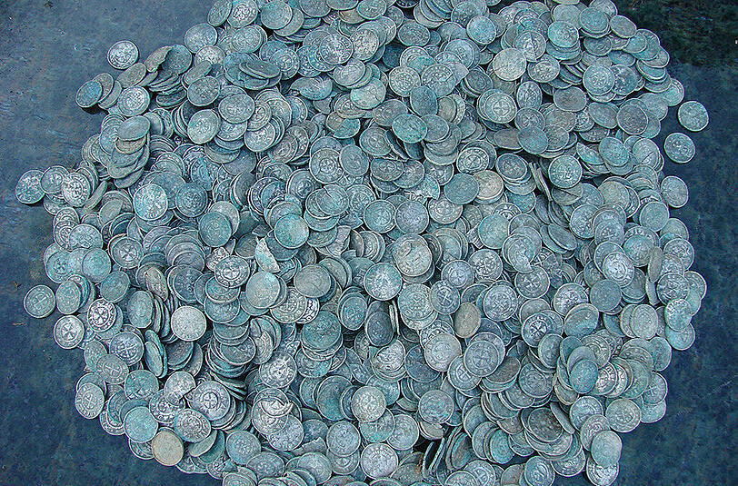 Ein Bankräuber hat in Alabama 200.000 Dollar in Münzen erbeutet. (Symbolbild)
