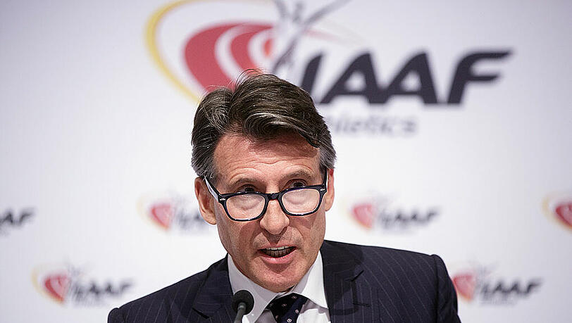 Sebastian Coe, Präsident der International Association of Athletics Federations (IAAF), verkündet die Sperre für russische Leichtathleten. Sebastian Coe, Präsident der International Association of Athletics Federations (IAAF), verkündet die Sperre für russische Leichtathleten.