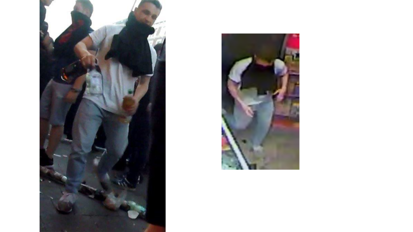 Bilder aus Überwachungskameras: Diese Personen nutzen das Chaos im Schanzenviertel um Geschäfte zu plündern.