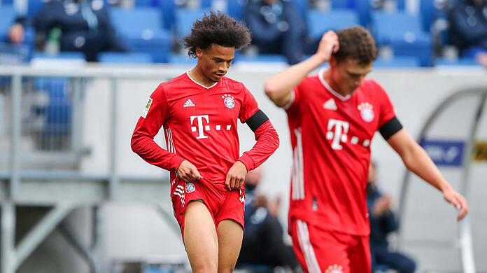 Bediente Bayern: Der Meister um Pavard und Sané (l.) ist gegen Hoffenheim chancenlos.