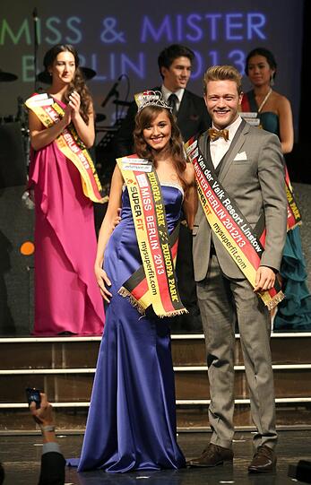 Die Sieger der Wahl zu "Miss und Mister Berlin 2013", Sandra Wuttke und Jörn Kamphuis