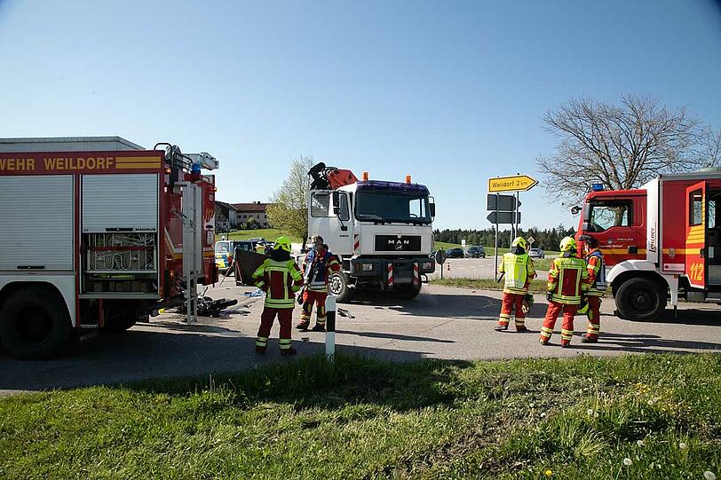 Der tödliche Verkehrsunfall ereignete sich auf Höhe des Weilers Eichham.