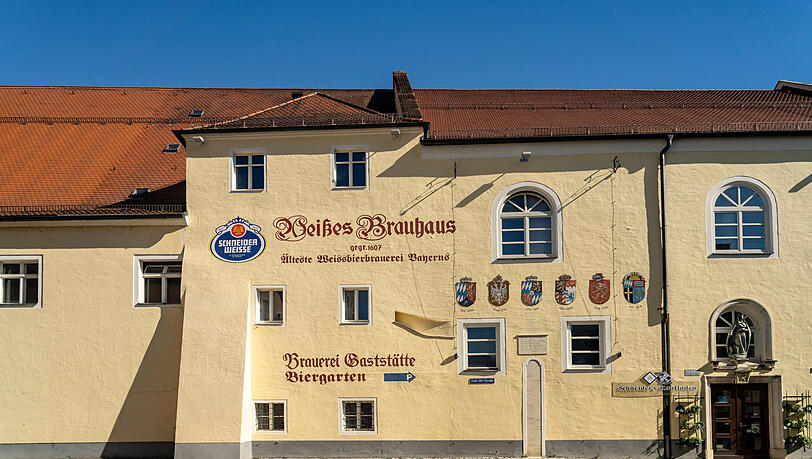 Das Weisse Brauhaus in Kelheim: die &auml;lteste noch existierende Wei&szlig;bierbrauerei Bayerns. Betreiber Schneider Weisse erweitert nun sein Portfolio.