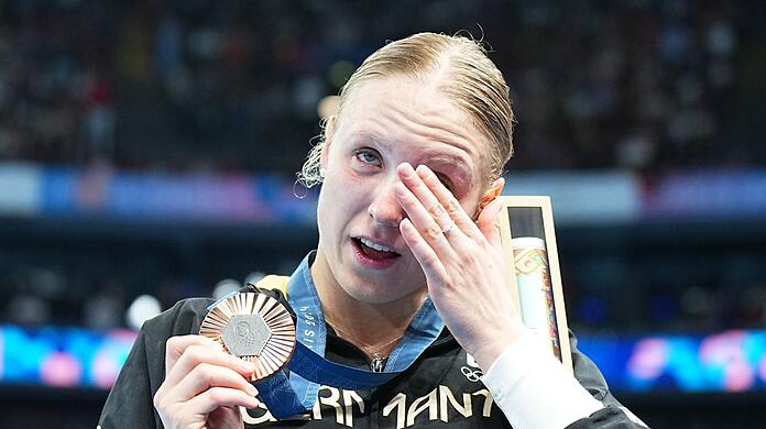 Isabel Gose weint Freudentränen über Olympia-Bronze. Isabel Gose weint Freudentränen über Olympia-Bronze.