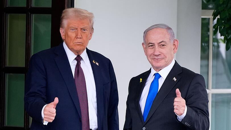 Israels Ministerpräsident Benjamin Netanjahu traf US-Präsident Donald Trump am Montag im Weißen Haus.