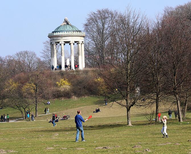 Sommer in der Stadt: München genießt den Frühling.