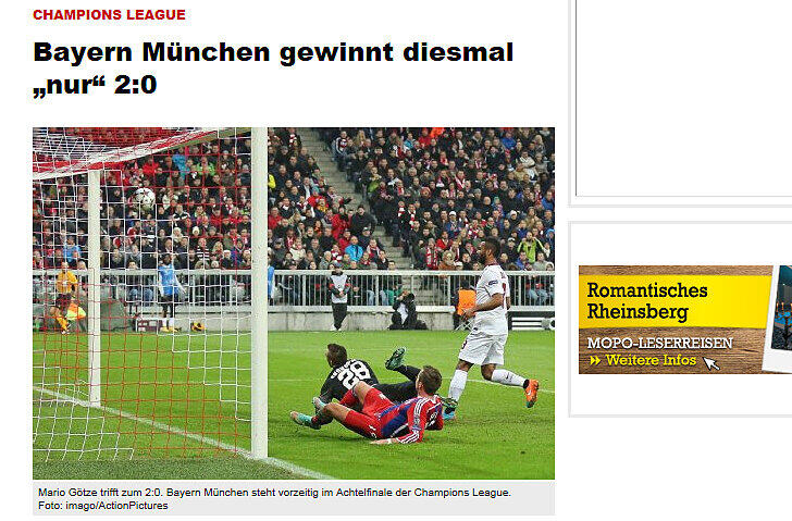 mopo.de - Die Pressestimmen zum Sieg des FC Bayern gegen AS Rom in unserer Bilderstrecke zum Durchklicken!