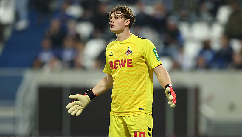 Könnte ab Sommer das Trikot des FC Bayern tragen: Köln-Keeper Jonas Urbig. Könnte ab Sommer das Trikot des FC Bayern tragen: Köln-Keeper Jonas Urbig.