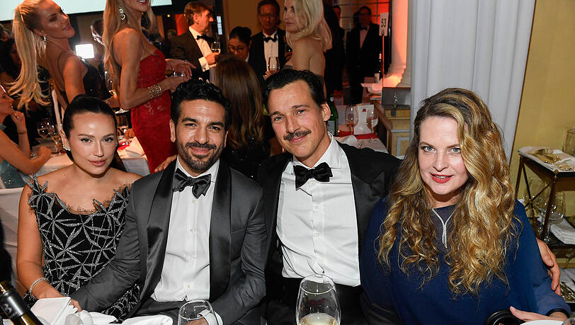 Elyas M'Barek mit Frau Jessica, Florian David Fitz und Diana Amft
