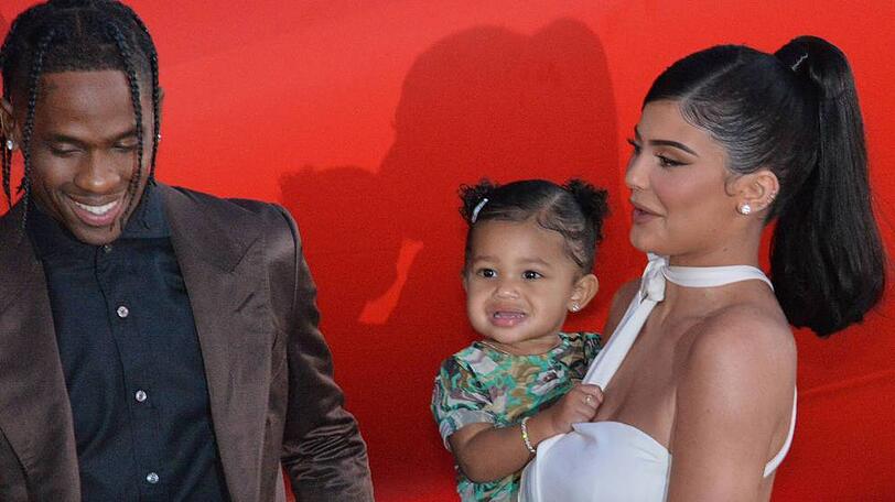 Travis Scott und seine beiden Lieblingsfrauen: Freundin Kylie Jenner und Tochter Stormi Webster