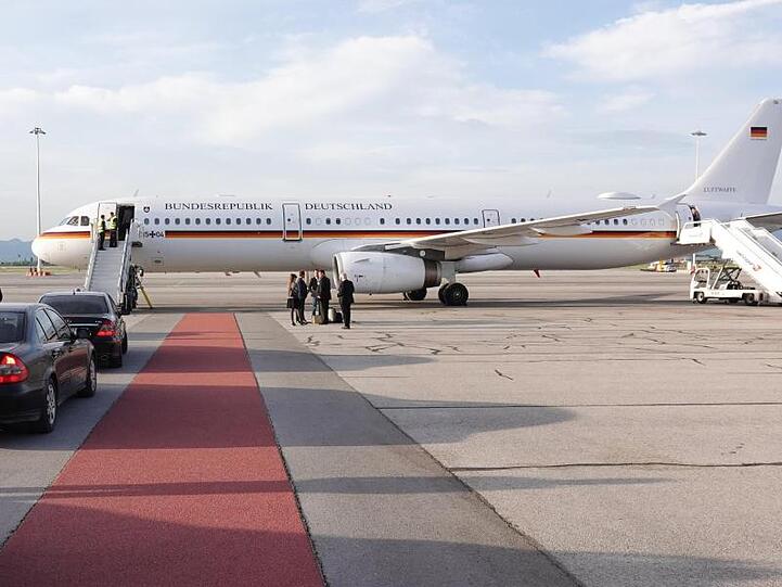 Der Airbus A321 der Flugbereitschaft der Bundeswehr.
