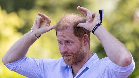 Prinz Harry vor wenigen Tagen während seines Besuchs in seiner Heimat Großbritannien. Prinz Harry vor wenigen Tagen während seines Besuchs in seiner Heimat Großbritannien.