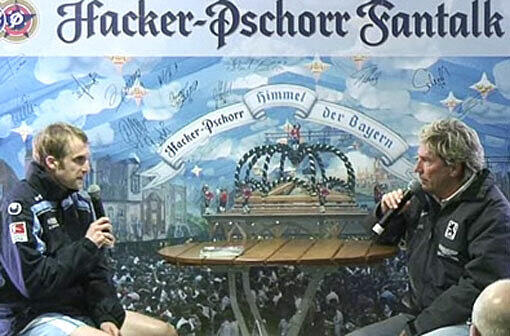 Daniel Bierofka im Hacker-Pschorr-Fantalk bei Stefan Schneider.