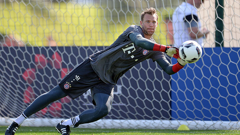 Vorerst nur auf dem Trainingsplatz im Einsatz: Bayern-Torhüter Manuel Neuer.
