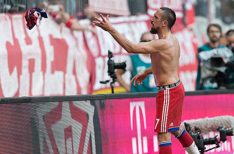 Franck Ribery ersetzte in der 61. Minute Arjen Robben