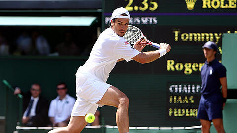 In diesem Jahr wird Tommy Haas zum letzten Mal in Wimbledon aufschlagen (Archivbild aus dem Jahr 2009).