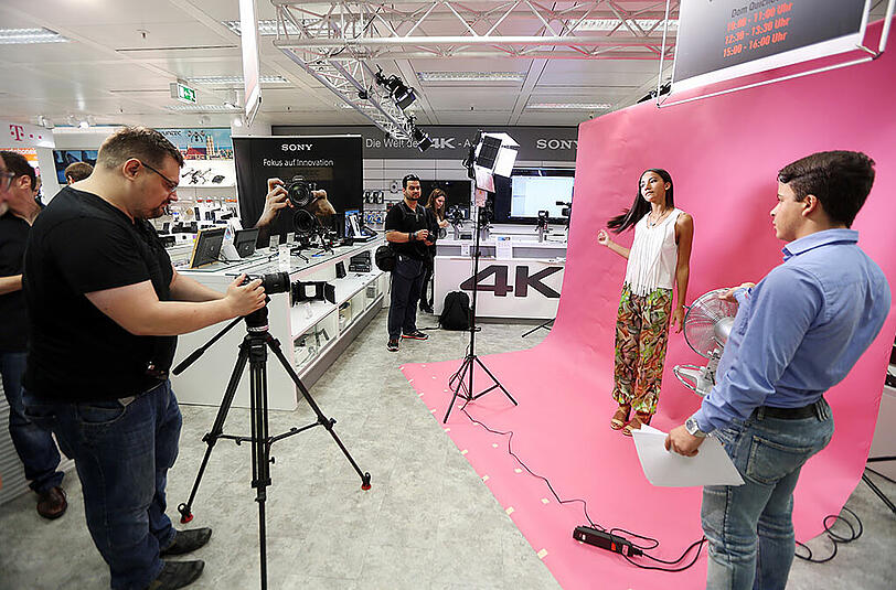 Wie entsteht das perfekte Beauty-Foto? Auch das waren Themen, die in den Workshops behandelt wurden.