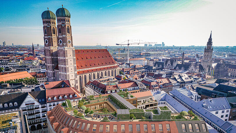 Aus dem jahrzehntelang von C&A genutzten Gebäuden werden Misch-Immobilien mit Büros. Die 50er-Jahre-Optik bleibt erhalten. Ob die alten Natursteinplatten für die Fassade wiederverwendet werden können, ist allerdings noch offen.