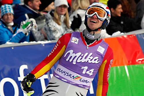 Felix Neureuther nach seinem Lauf in Krajnska Gora