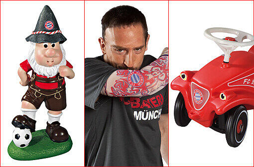 Tattoo-Ärmel, Quietsche-Entchen, Die Bälle des Kaisers: Im Fanshop des FC Bayern gibt's die wildesten Mitbringsel für Bayern-Anhänger. Die AZ hat sich einige mal näher angesehen...