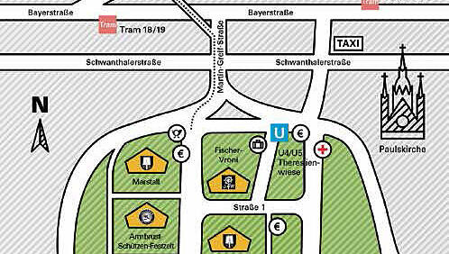 Alle Zelte in einer Übersicht: Der AZ-Wiesnplan 2015. Alle Zelte in einer Übersicht: Der AZ-Wiesnplan 2015.