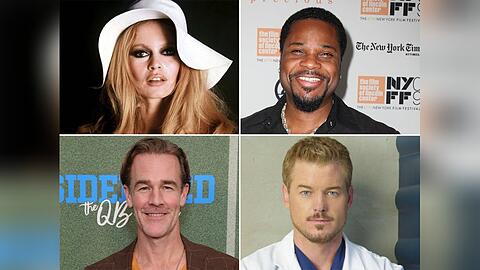 Brigitte Bardot, Malcolm-Jamal Warner, James Van Der Beek und Eric Dane wurden im Programmpunkt "In Memoriam" nicht erw&auml;hnt (von oben links im Uhrzeigersinn).