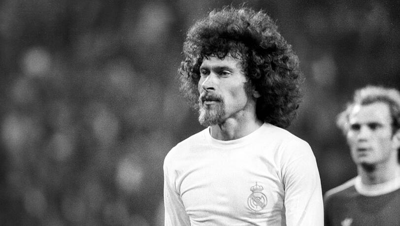 1976: Blass im Rückspiel: Reals Paul Breitner. 1976: Blass im Rückspiel: Reals Paul Breitner.