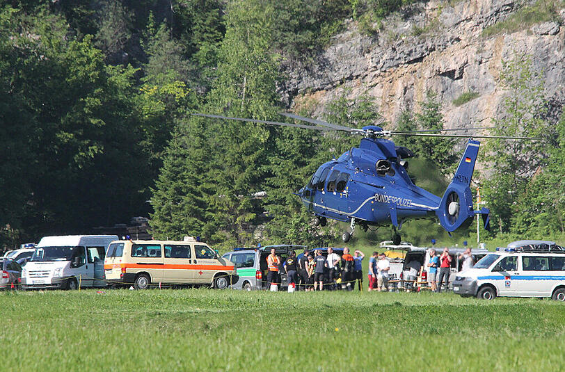 Dramatische Rettungsaktion in der Riesending-Schachthöhle im Berchtesgadener Land - die Bilder.
