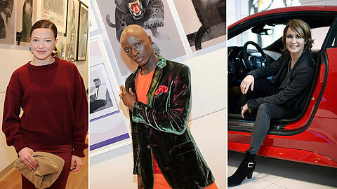 Hannah Herzprung, Papis Loveday und Anja Kling bei Jaguar