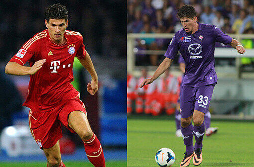 Auch ein deutscher Nationalspieler geht künftig in der Serie A auf Torejagd. Mario Gomez wechselt vom FC Bayern für 15,5 Millionen Euro nach Florenz.