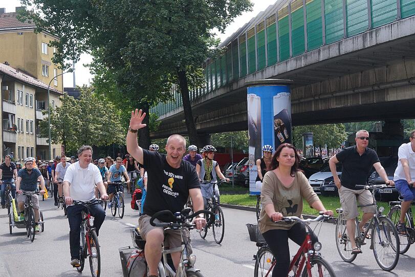 Weitere Bilder der BR-Radltour durch München.