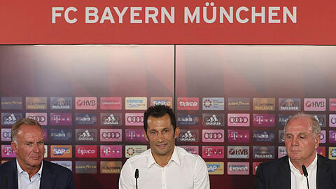 Haben Redebedarf: Karl-Heinz Rummenigge, Hasan Salihamidzic und Uli Hoeneß (v.l.)