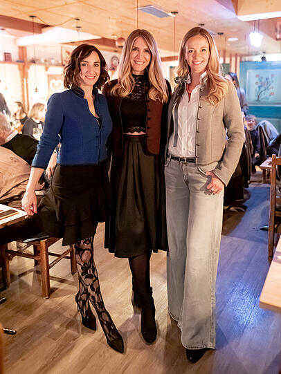 Mariele Litzlfelder, Anja Gräfin von Keyserlingk und Stephanie Teicher. Mariele Litzlfelder, Anja Gräfin von Keyserlingk und Stephanie Teicher.