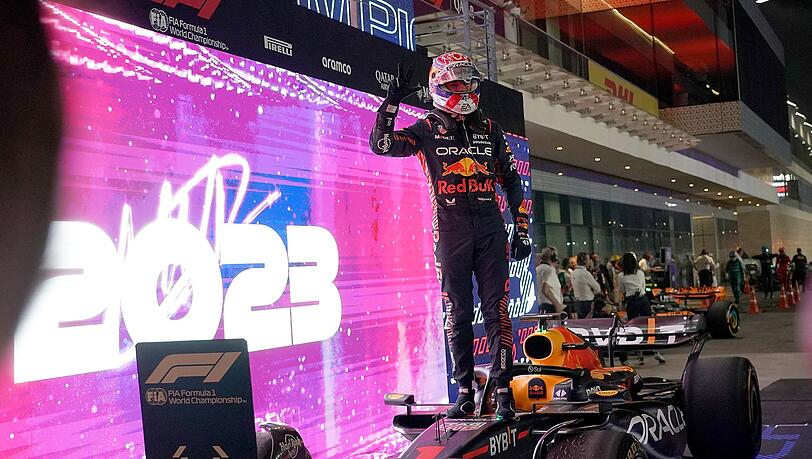 Hattrick perfekt: Auch im Jahr 2023 heißt der Formel-1-Weltmeister Max Verstappen.
