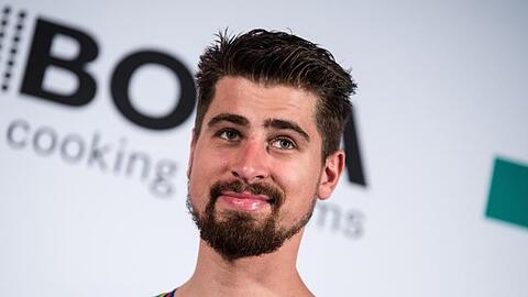 Teammitglied Peter Sagan bei der Vorstellung des Radsportteams.