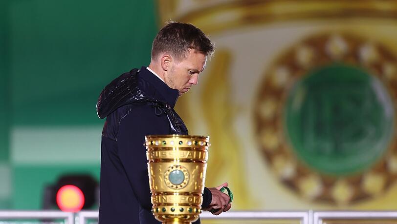 Pleite im Pokalfinale 2021 mit Leipzig gegen Dortmund: Julian Nagelsmann.