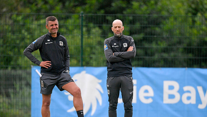 Die sportliche Führung beim TSV 1860: Michael Köllner (l.) und Sport-Geschäftsführer Günther Gorenzel