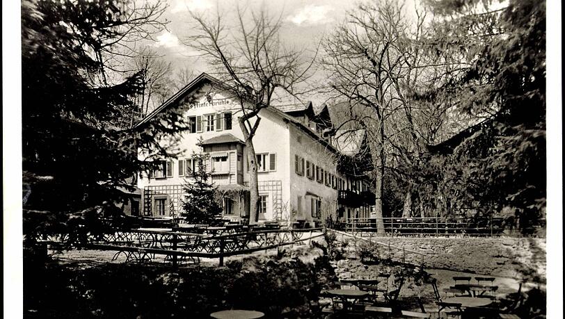 Der Gasthof Hinterbrühl – schätzungsweise in den 1930er-Jahren.