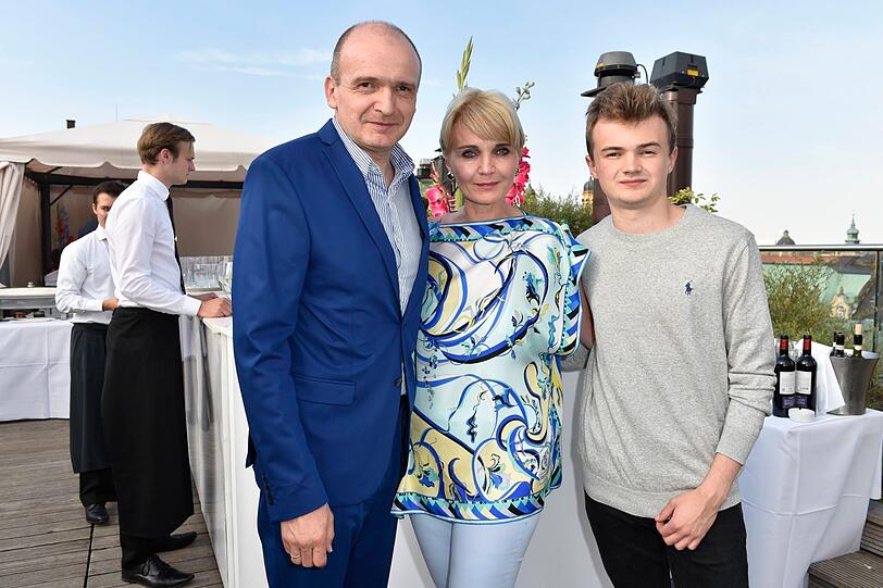 Günther Bessinger und Frau Claudia mit Sohn Jonathan