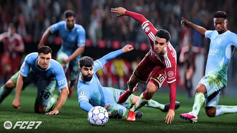 Auf das Cover von "FC 27" hat es Jamal Musiala vom FC Bayern diesmal ebenso wenig geschafft wie in die Top 27 der weltbesten Spieler. Auf der Liste finden sich allerdings - dank des FC Bayern München - immerhin eine Handvoll Bundesliga-Stars. Auf das Cover von "FC 27" hat es Jamal Musiala vom FC Bayern diesmal ebenso wenig geschafft wie in die Top 27 der weltbesten Spieler. Auf der Liste finden sich allerdings - dank des FC Bayern München - immerhin eine Handvoll Bundesliga-Stars.
