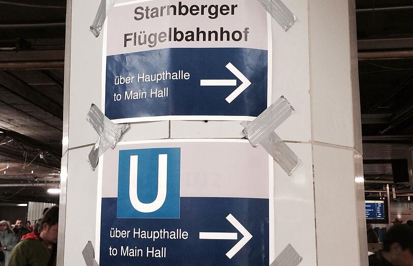 Im Zwischengeschoss angekommen, heißt es also Umdrehen.